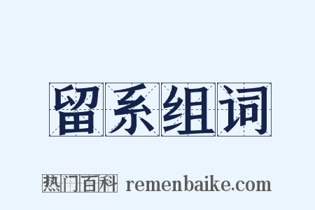留系组词是什么意思的图片